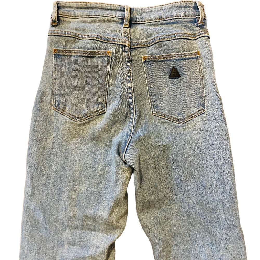A BRAND High Rise Skinny Light Wash Jeans Urban Outfitters - Picture 4 of 9